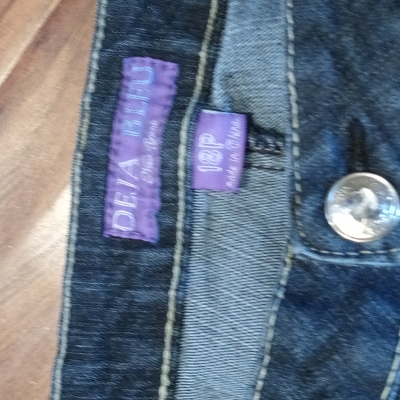 Deja Bleu Skinny Stone Flap Pockets Jeans 18 Petite - Picture 3 of 4